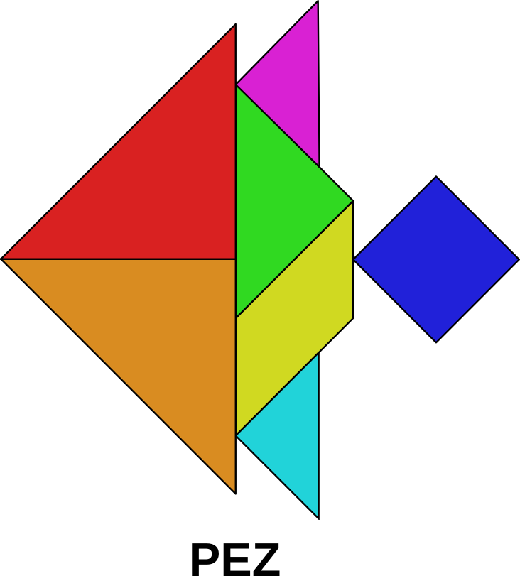 Figura con tangram. Pez.