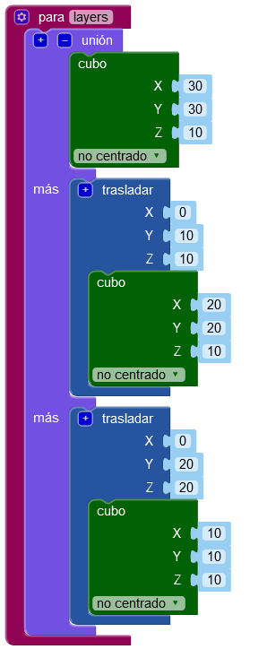 Programa de la pieza simple 04 en 3D.