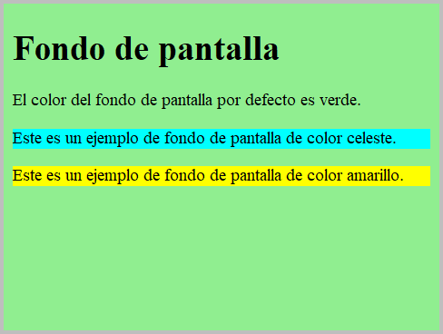 Resultado de visualizar los ficheros css-background.html y css-background.css en un navegador