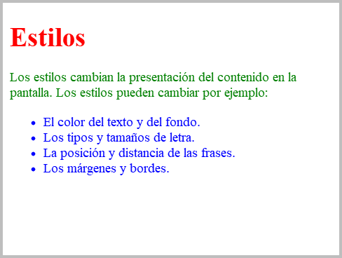 Resultado de visualizar los ficheros css-file.html y css-file.css en un navegador