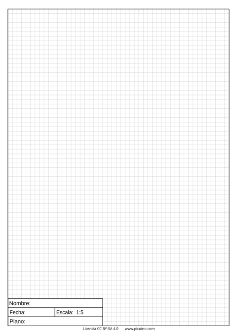 Plantilla para realizar planos de despiece.
