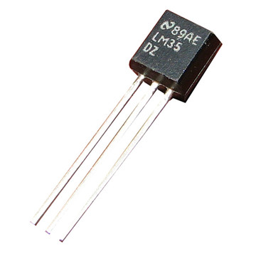 Circuito integrado sensor de temperatura LM35.
