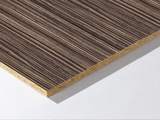 Tablero de madera recubierto de melamina.