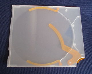 Caja de CD hecha de polipropileno.
