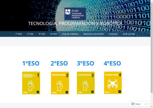 Screenshot de la página web Andeltecnología.