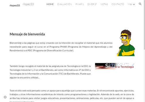 Screenshot de la página web JRLopez.