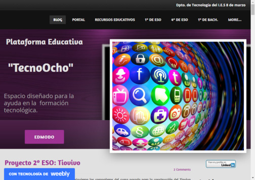Screenshot de la página web TecnoOcho.