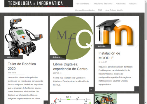 Screenshot de la página web Tecnoeduca.