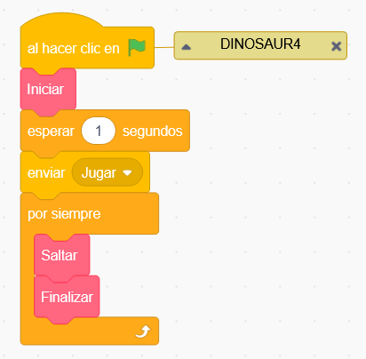 Como criar uma cópia do jogo do dinossauro no scratch. 