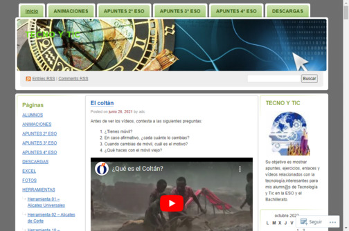 Screenshot de la página web Blog de Alicia Díaz Cobo.