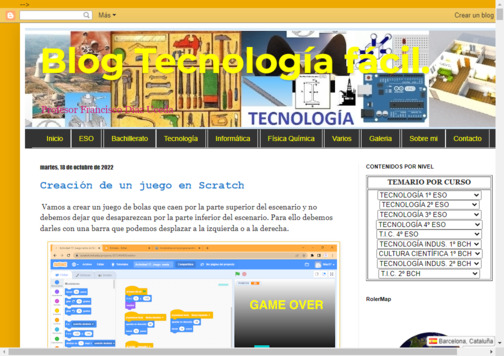 Screenshot de la página web Blog de Francisco Díaz Uceda.