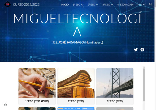 Screenshot de la página web Miguel Tecnología.