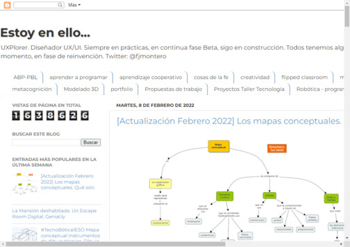 Screenshot de la página web Tecnomapas.