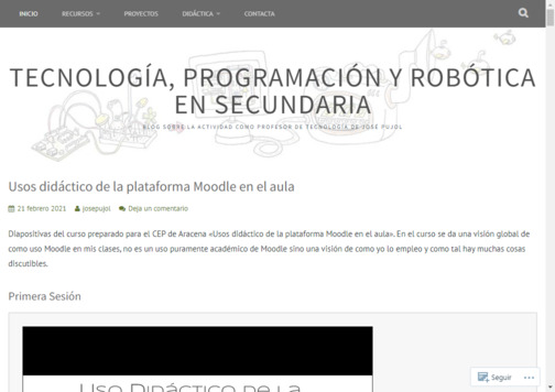 Screenshot de la página web Tecnopujol.