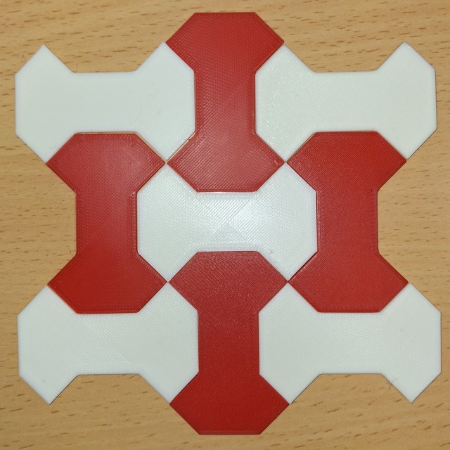 Teselado de huesos nazaríes impreso en 3D.